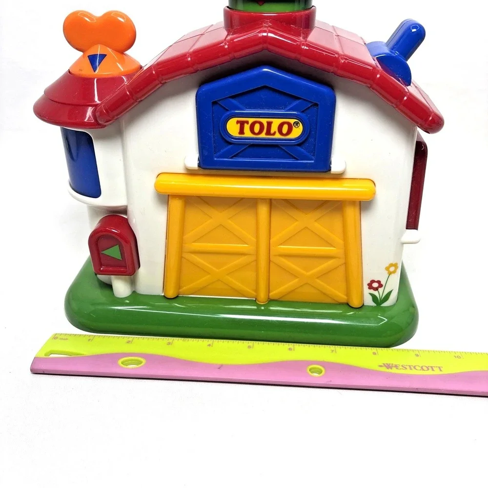 TOLO Pop‎ Up Farm First Friends Barn Toy Set Infant Toddler Primary Colors Cow
